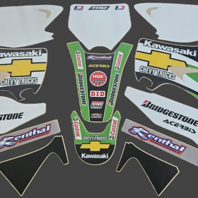 1992–1993 Kawasaki KX250 Chevy Trucks full graphics kit layout